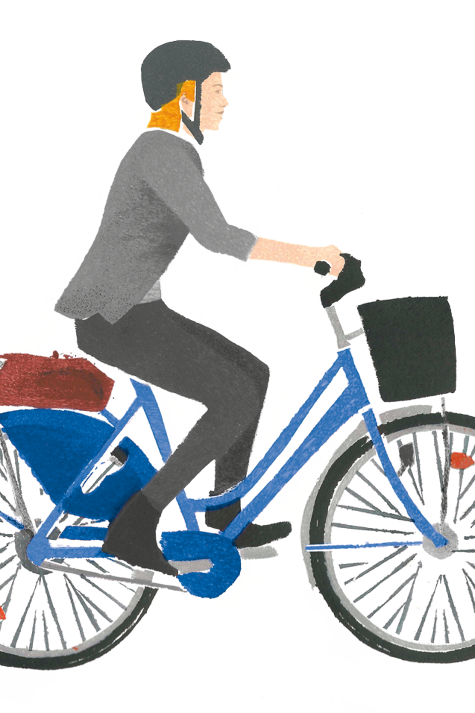 Radfahrerin Radfahrerin