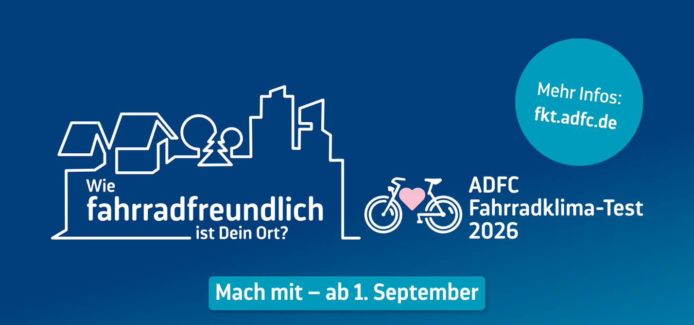 Save the Date Keyvisual ADFC-Fahrradklima-Test 2026