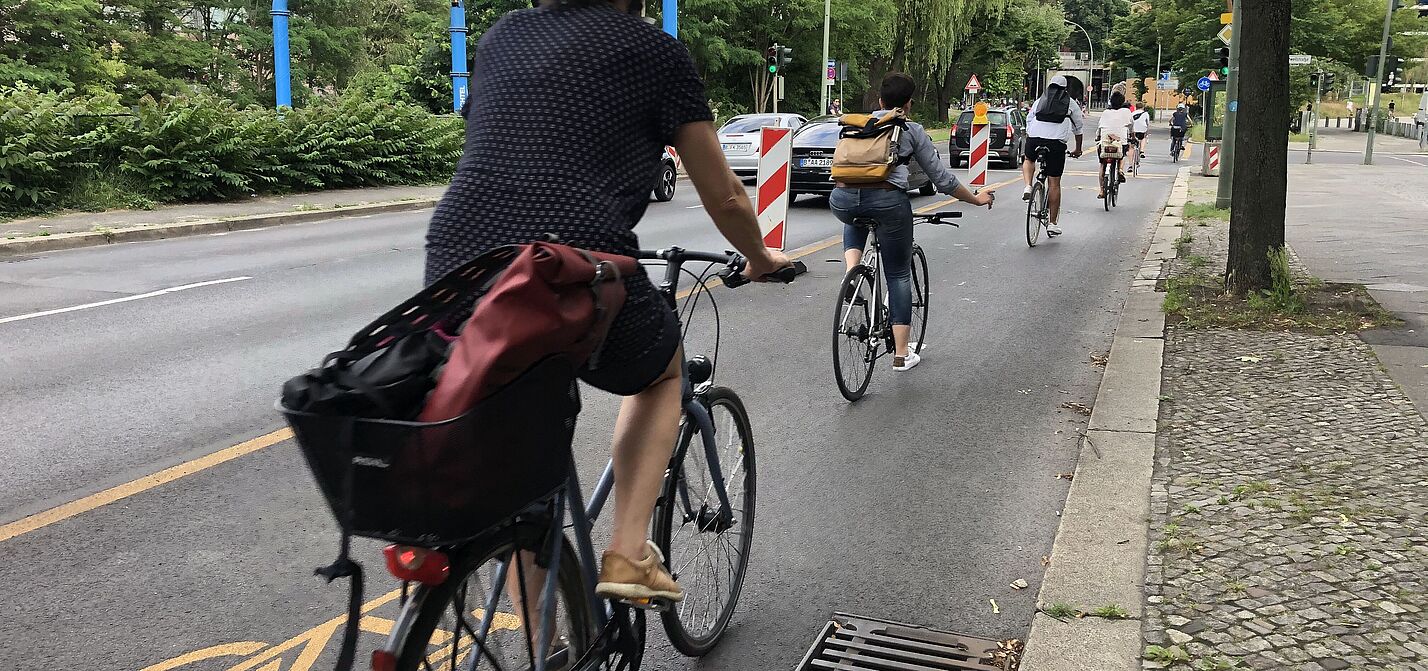 Popup-Bikelane in Berlin